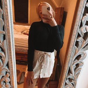 linen button up skirt w/ matching belt! make offer